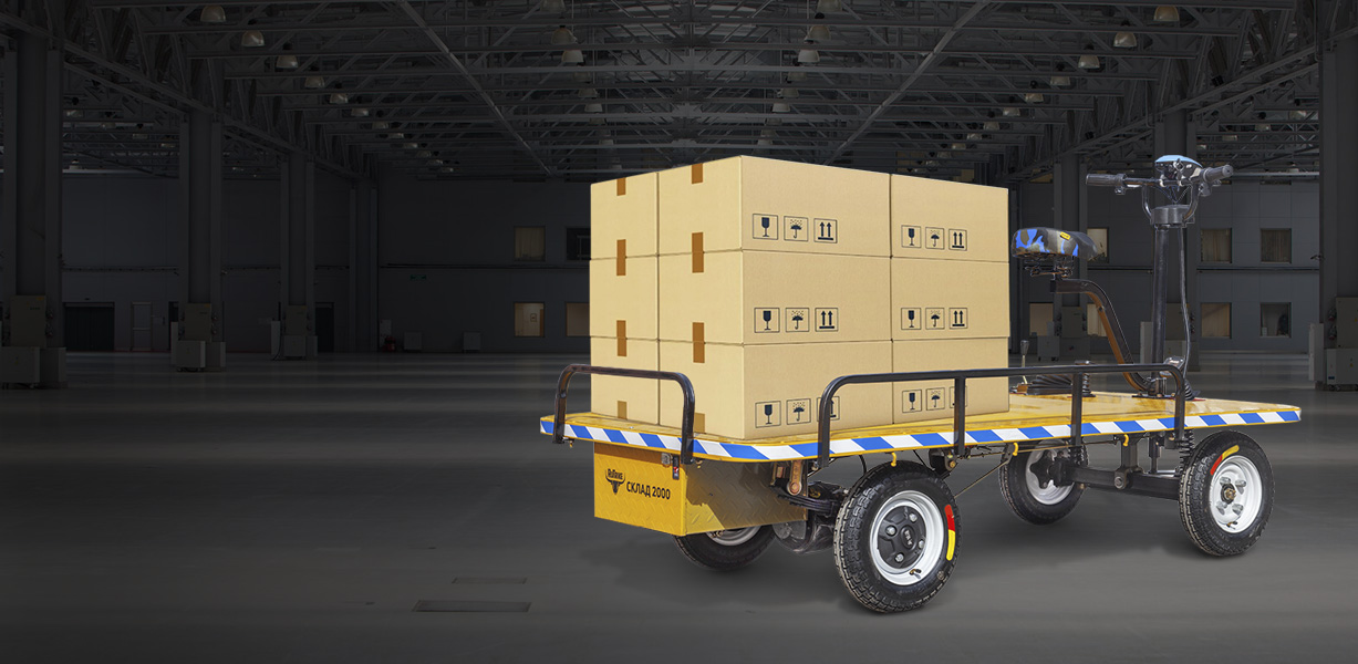 Новая поставка платформенных тележек и электрокаров