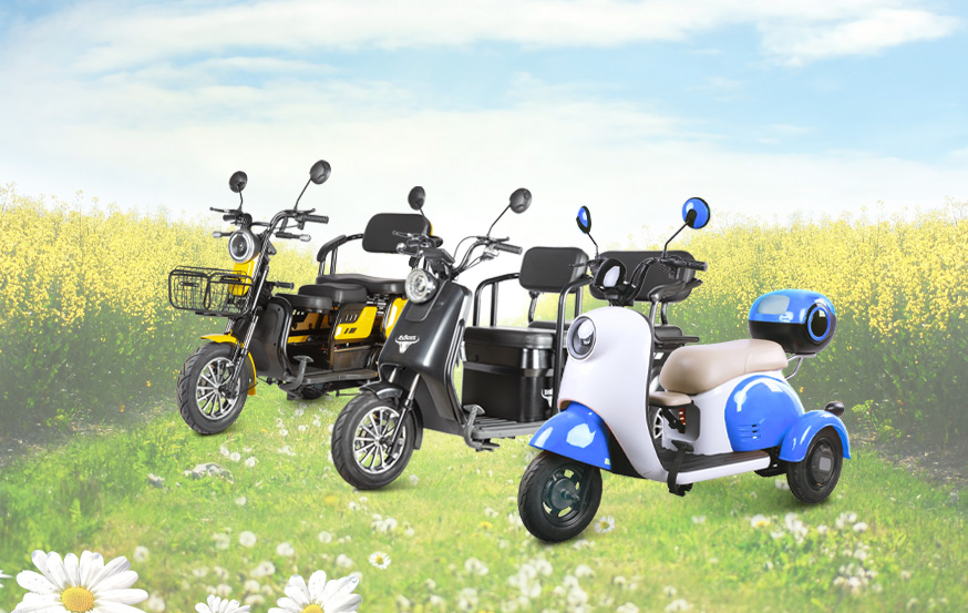 Поступление пассажирских электротрициклов Rutrike