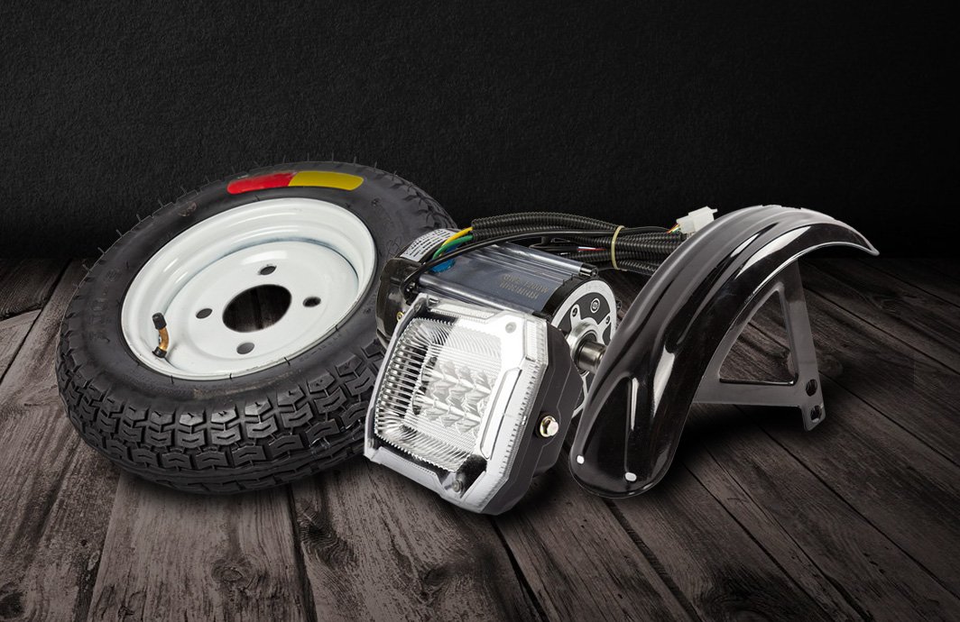 Большое поступление запчастей для пассажирских трициклов Rutrike!