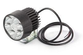 картинка Фонарь светодиодный (черный) 4 диода 12Вт 12-80В магазин Eltreco являющийся официальным дистрибьютором в России