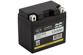 картинка Аккумулятор для мототехники SKN LiFePO4 YTX5L-BS (12V/5Ah/80A) [UTX5L-BS, CT1205, YT5L-BS] магазин Eltreco являющийся официальным дистрибьютором в России 