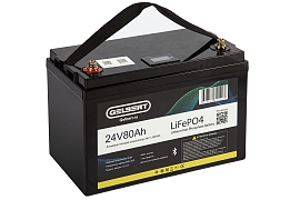 картинка Литиевый тяговый аккумулятор Gelbert LiFePO4 (24V/80Ah/100A/1,920Wh) Bluetooth магазин Eltreco являющийся официальным дистрибьютором в России 