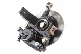 картинка Ступица переднего колеса в сборе с тормозным диском и суппортом левая магазин Eltreco являющийся официальным дистрибьютором в России 