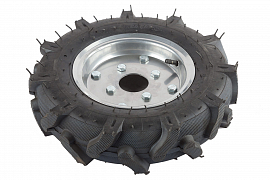 картинка Шина для мотоблока в комплекте с диском 8" 4,00-8  магазин Eltreco являющийся официальным дистрибьютором в России 