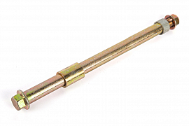 картинка Ось переднего колеса Rutrike L-330мм d-20мм Титан магазин Eltreco являющийся официальным дистрибьютором в России 