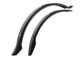 картинка Комплект полноразмерных крыльев SKS Velo-55 CROSS SET 28" черные пластик 55мм магазин Eltreco являющийся официальным дистрибьютором в России 