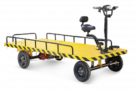 картинка Платформенная тележка электрическая RuTrike СКЛАД 2500 магазин Eltreco являющийся официальным дистрибьютором в России 
