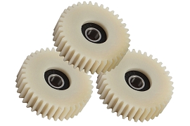 картинка Шестерни редуктора для мотора 250W (38*11,5 мм 36 зубьев, посадочный диаметр 8мм) комплект 3 шт магазин Eltreco являющийся официальным дистрибьютором в России 