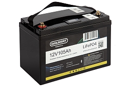 картинка Литиевый тяговый аккумулятор Gelbert LiFePO4 (12V/105Ah/100А/1,260Wh) [ 6-EVF-100] Bluetooth магазин Eltreco являющийся официальным дистрибьютором в России 