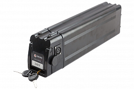 картинка Корпус АКБ прямоугольный 75*115*370mm black 36V (4 контакта) магазин Eltreco являющийся официальным дистрибьютором в России