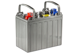 картинка Тяговый WET аккумулятор Rutrike DT1275 (T1275) 12V120A/H C5 магазин Eltreco являющийся официальным дистрибьютором в России 