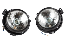 картинка Корпуса фары круглые, без ламп (комплект) магазин Eltreco являющийся официальным дистрибьютором в России 