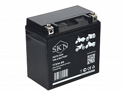 картинка Аккумулятор стартерный для мототехники SKN YTX14-BS  (12V/12Ah/200A ) [CT 1214,YTX14H-BS] магазин Eltreco являющийся официальным дистрибьютором в России 