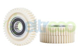 картинка Шестерни редуктора 500W (56,4*12 мм 42 зуба, посадочный диаметр 12мм) магазин Eltreco являющийся официальным дистрибьютором в России 