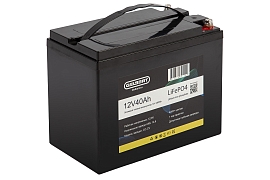 картинка Литиевый тяговый аккумулятор Gelbert LiFePO4 (12V/40Ah/40A/480Wh) [6-EVF-45] магазин Eltreco являющийся официальным дистрибьютором в России 