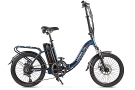 картинка Электровелосипед Volteco Flex синий гарантия 1 год магазин Eltreco являющийся официальным дистрибьютором в России