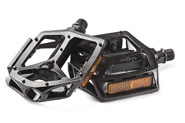 картинка Педали алюм. черные Bad Dual магазин Eltreco являющийся официальным дистрибьютором в России 